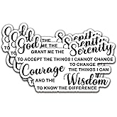 (3Pcs) God Grant Me The Serenity Sticker Christian Sticker God Decal Waterproof Vinyl Stickers Adult for Laptop Kindle Car Tumbler Water Bottle Mug Phone Notebook - Size 3”x1,8”