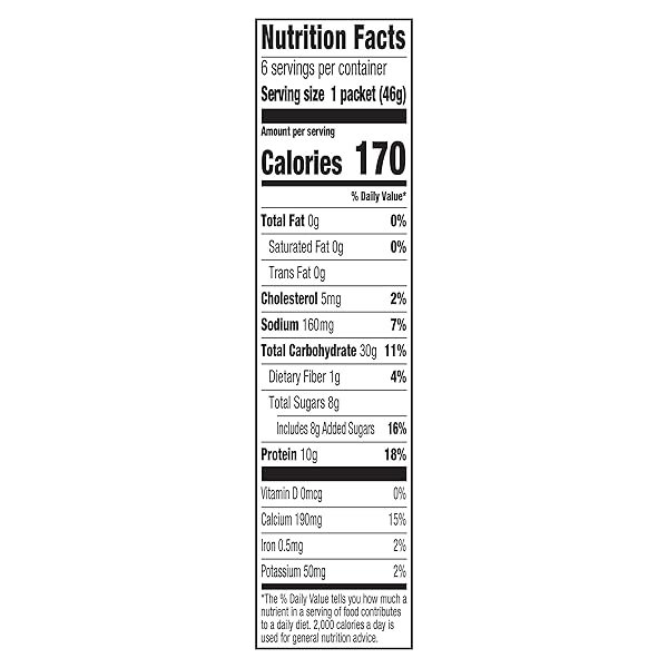 CREAM OF WHEAT INSTANT HIGH PROTEIN HOT CEREAL, MAPLE BROWN SUGAR, 1.6 OUNCE, 6 PACKETS