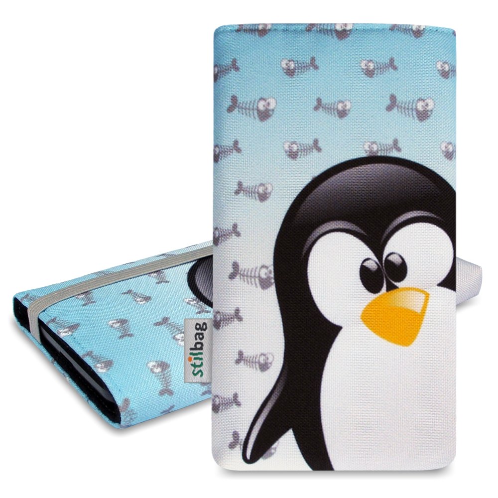 stilbag Pouch 'MIKA' for Sony Xperia Z3 Compact – Design: Ice Penguin