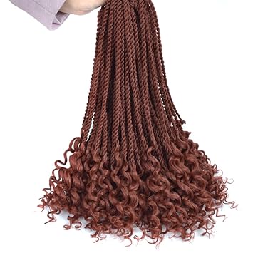 Amazon Com Wanya Ombre Curly Senegalese Wavy Twist Crochet Hair