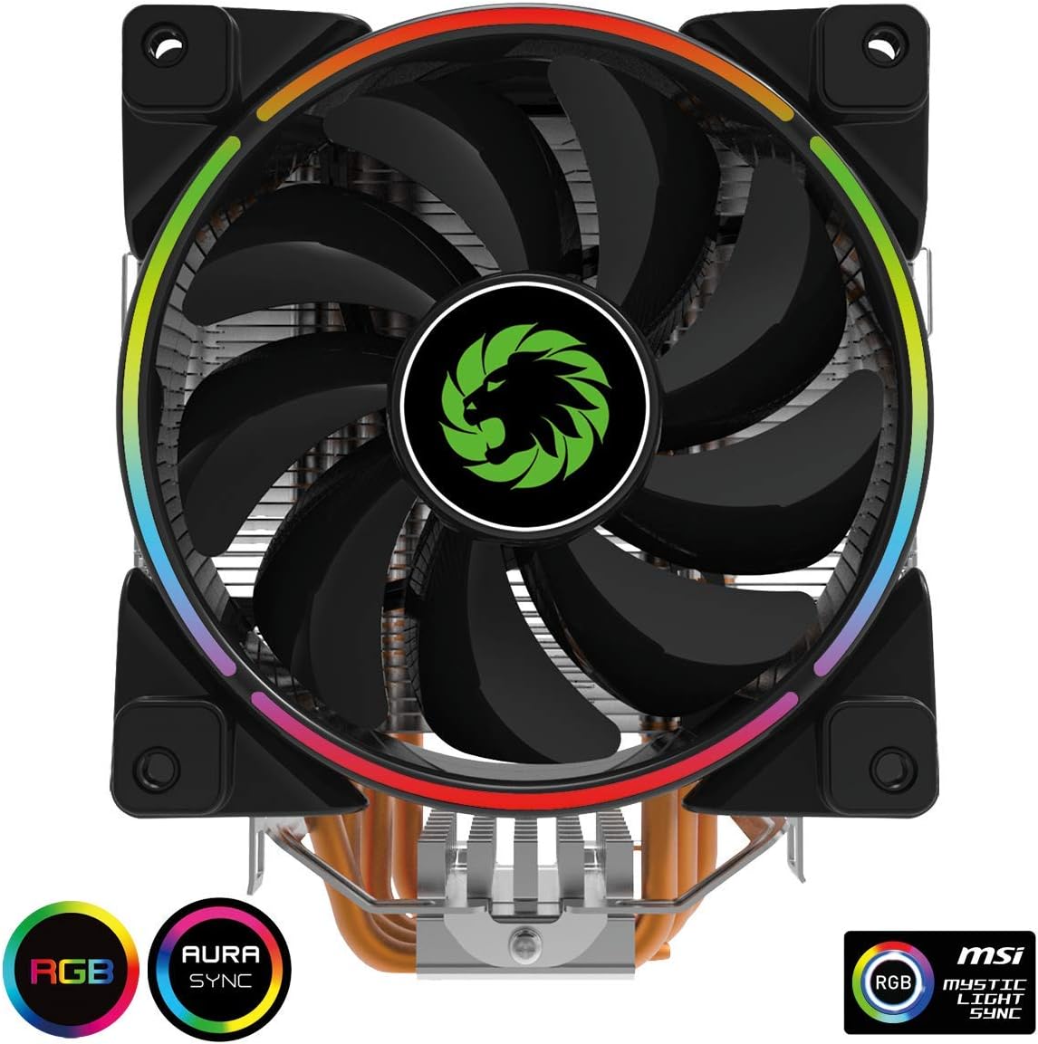 Game Max Gamma 500 ARGB CPU Cooler, ARGB LEDs, 5 Heatpipes