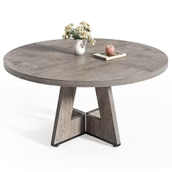 LITTLE TREE Round Dining Table for 4-6 People, 47