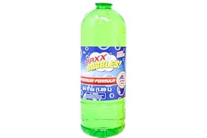 Sunny Days Entertainment Bubble Solution Refill 64oz - Made in USA Bubbles | Kids Easy Grip Bottle for Bubble Machine | Assor