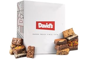 David's Cookies Assorted Brownies in Carton Box | Enjoy Our Delicious, Great for Sharing Freshly-Baked Assorted Brownie Snacks While Bonding With Friends And Family - Single Pack