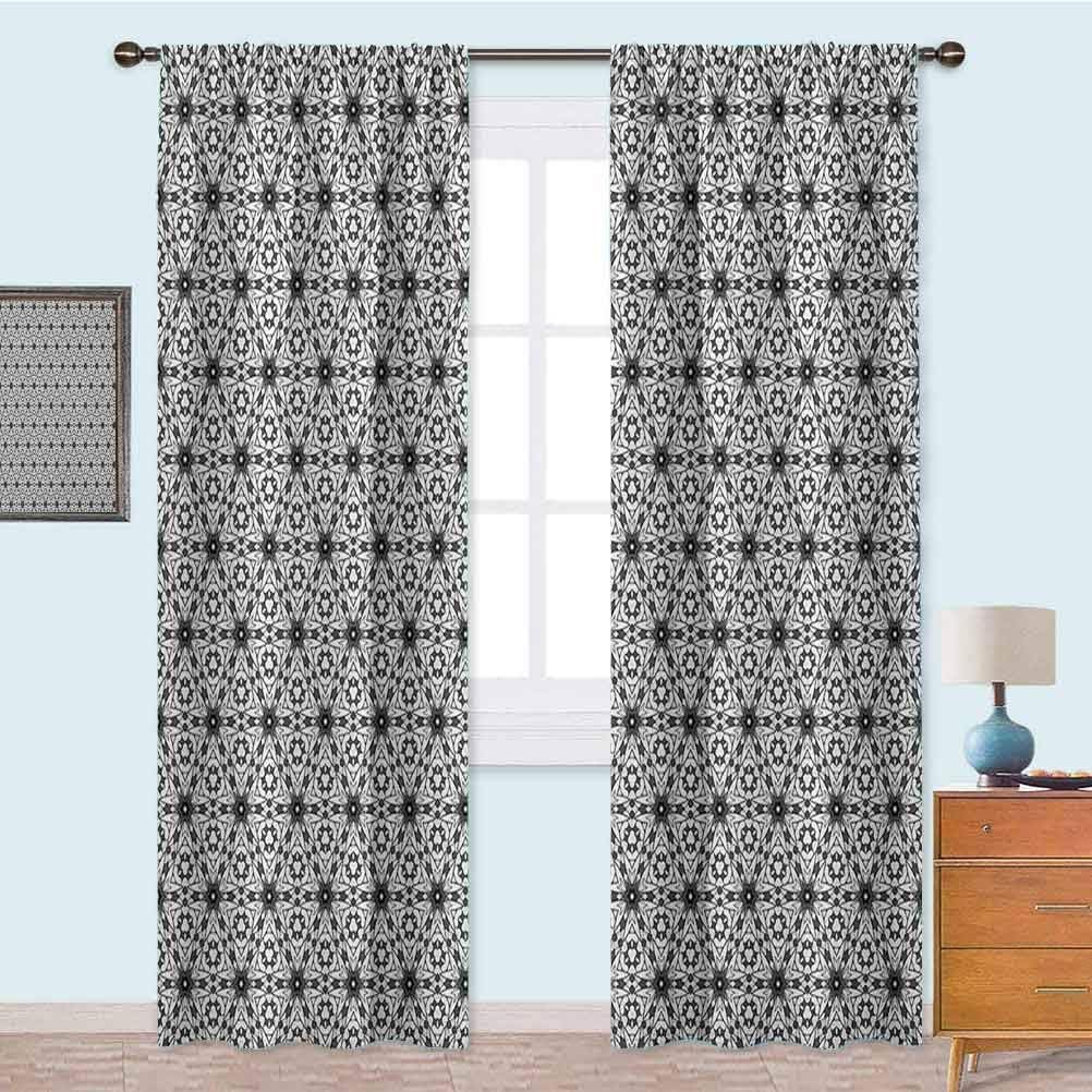 YUAZHOQI Noise Reducing Blackout Curtains Boho Style Kaleidoscopic