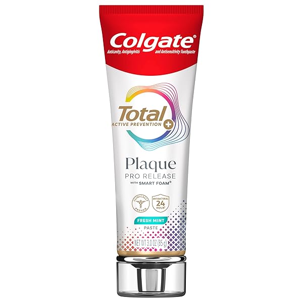 COLGATE TOTAL PLAQUE PRO RELEASE FRESH MINT TOOTHPASTE, 1 PACK, 3.0 OZ TUBE