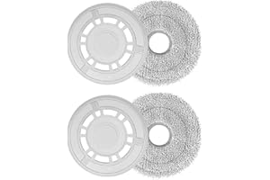 FIXBETTER Mop Cloths with Replacement Holder, Wiping Plates for Dreame L10S Ultra / L10s Pro Gen 2/ L10 Ultra/ L10S Pro/ L10 Prime/ X20 Pro, for Xiaomi X20+ Robot Vacuum Cleaner, Mopping Pad Floor Cleaning