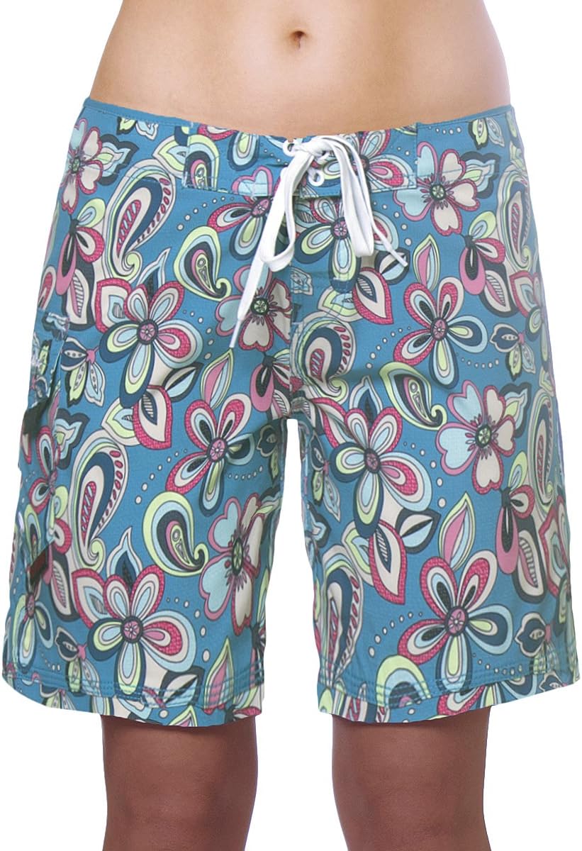 Womenโs 4-Way Stretch 9โ Swim Shorts Boardshorts