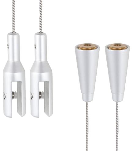 Chris-Wang 2Pack Ceiling Mount Gallery Large Picture/Billboard/Painting/Art Exhibition/Glass/Arcylic Board Display Kit Wire Disc Fittings Hanging System Hanger : Buy Online At Best Price In KSA - Souq Is Now