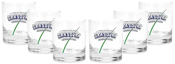 Grasovka Vodka Tumbler Longdrink Glas Gläser Set - 6X Tumbler