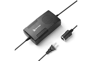 RoyPow AC to DC Converter, 120W (Max 150W) 120V/110V to 12V/10A Cigarette Lighter Socket AC/DC Adapter, 120V/110V to 12V Converter, Power Supply for Inflator, Car Refrigerator, Car Vacuum Cleaner