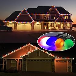 SUNSGNE C9 LED Christmas Lights Outdoor, 25FT