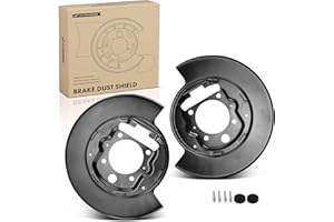 A-Premium Rear Driver and Passenger Side Brake Dust Shield Compatible with Select Ford Models - F-150 F150 2004 2005 2006 200