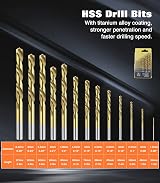 Housolution Hand Drill 3/8 Inch Capacity Keyless Chuck Cast Steel 13Pcs Bit Set view 3