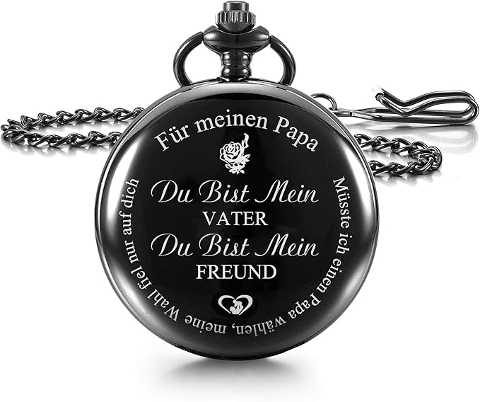 Orologio Da Taschino Personalizzato Uomo - Con Foto E Incisione, Regalo Per Pap&agrave; O Marito