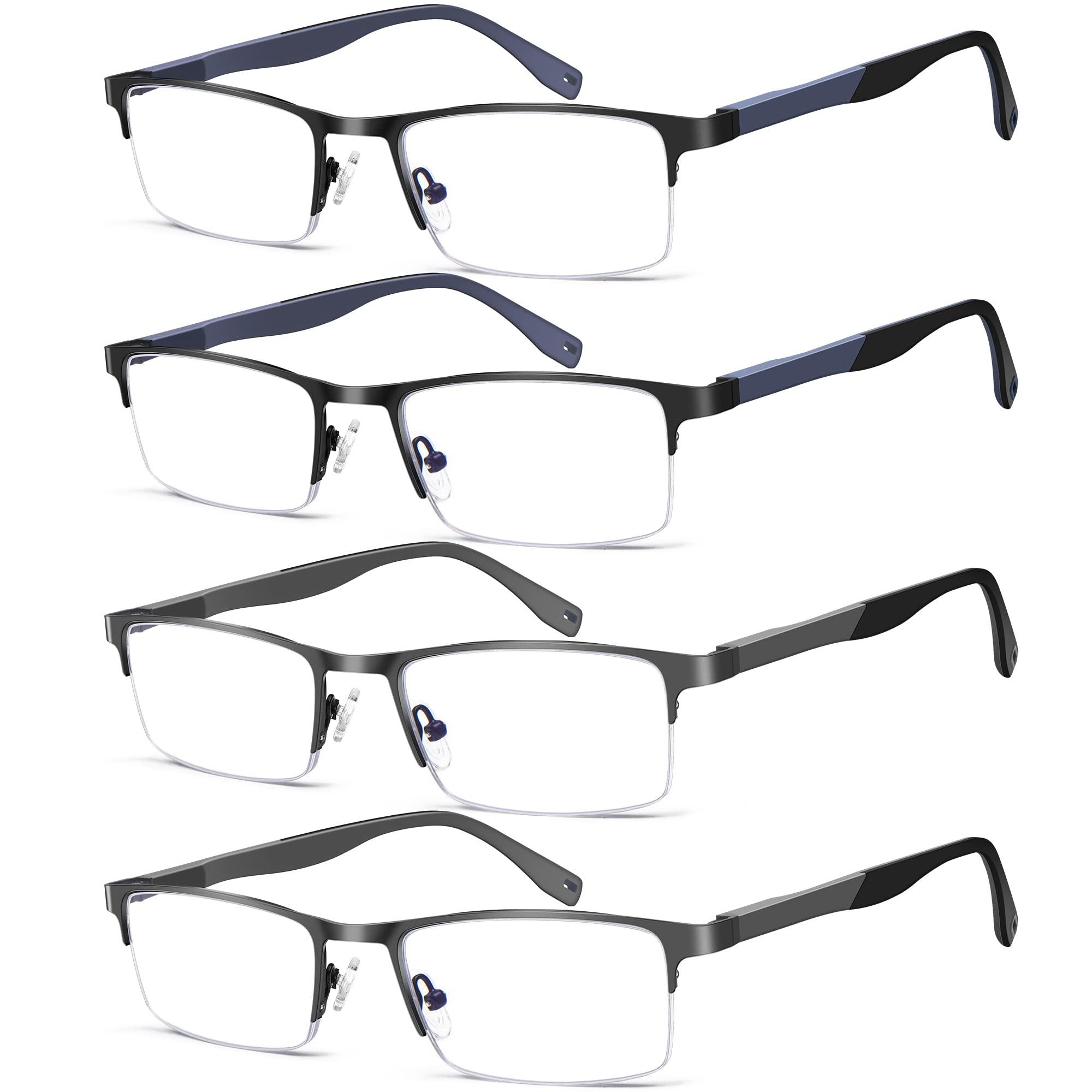 FelixAim 4 Pack Blue Light Blocking Reading Glasses