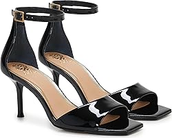 Vince Camuto Women's FEBE Heeled Sandal, Black, 7.5