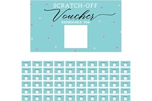 Andaz Press 60 Fill In DIY Scratch-Off Vouchers Couples Date Cards, Pink Polka Dots Date Night Idea Cards Weekly Date Night Jar Couples Cards First DIY Valentines Love Coupons, IOU