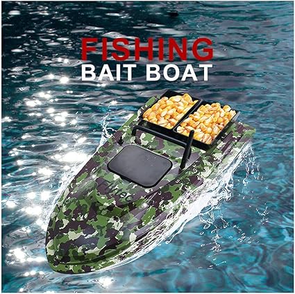 Amazon.com: InKach - Cebo de pesca RC Boat, 1,640.4 ft de control remoto buscador de peces barcos con 3.3 lbs de carga 2 tanques de embarcación para lagos, ríos, piscinas 2.4 Ghz