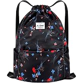XEYOU Drawstring Backpack Bag Sport Gym Sackpack Beach Cinch Bag | Lightweight Swimming Bag, Water-Resistant Fabric, Travel Daypack for Women and Men