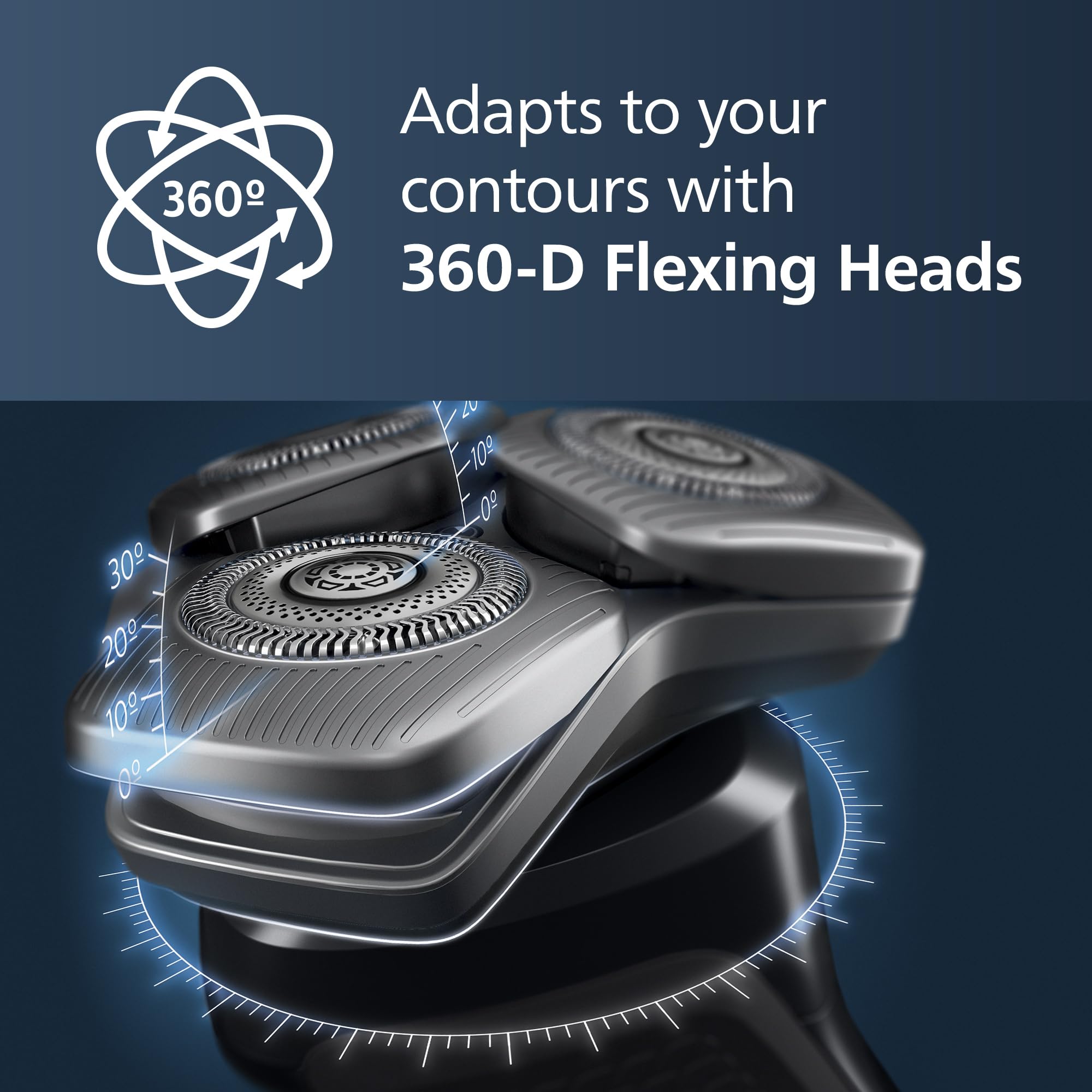 S8968 Razor Mua Shaver Series 9400 Wet and Dry Electric Shaver, with Lift and Cut ...
