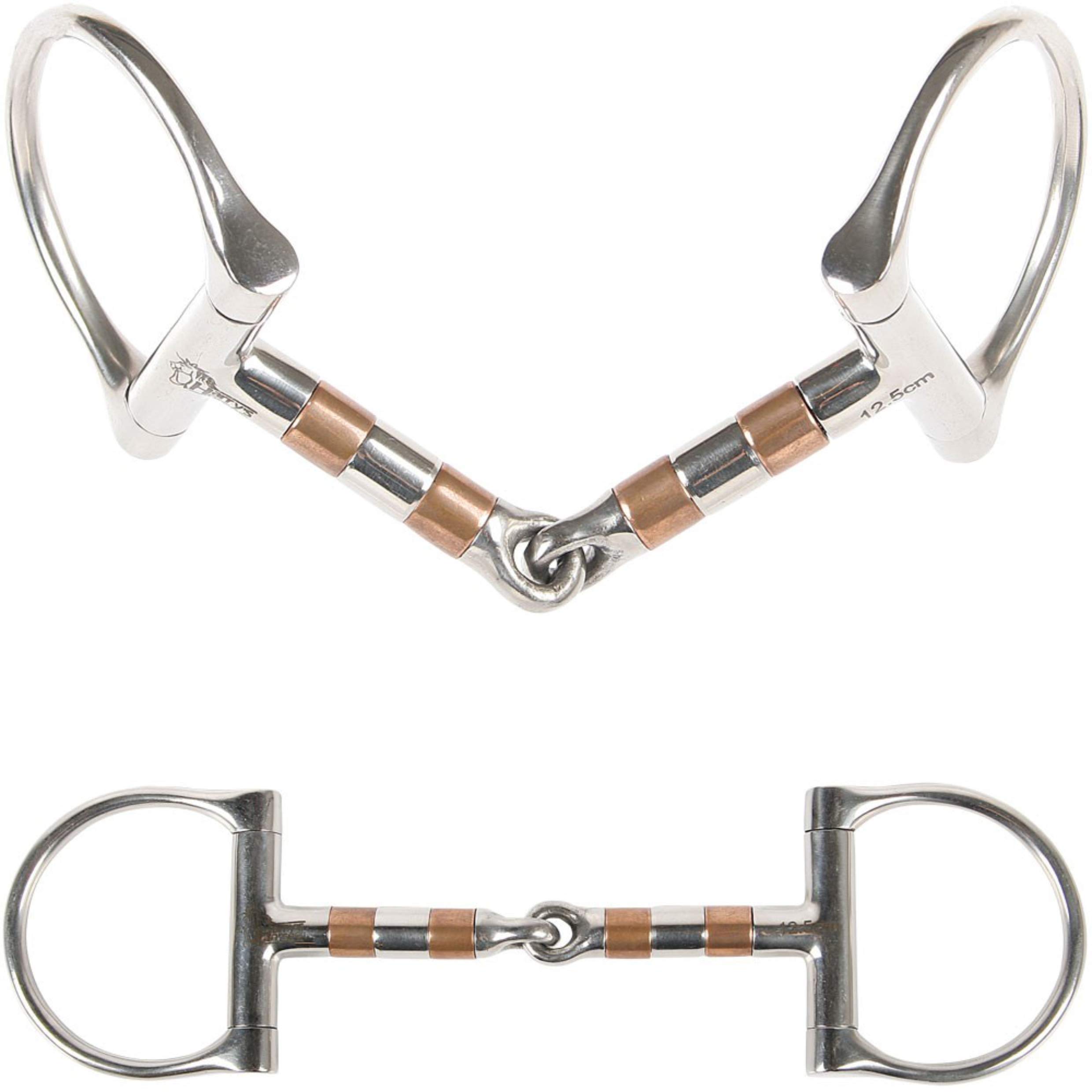 Harry's Horse 41201035 11.5 Wheelie Copper Lozenge Snaffle – 11.5, M