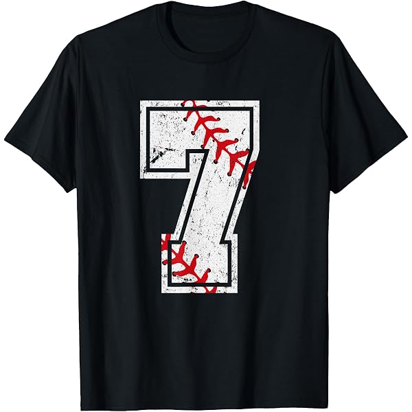 Amazon.com: Baseball Jersey Number 8 Vintage Distressed Graphic T