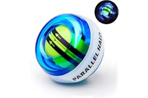 Parallel Halo Power Wrist Ball AUTO Start Gyro Ball with LED Lights Forearm Exerciser Wrist Strengthener for Strengthening Muscle and Bones