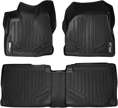 Maxliner Floor Mats 2 Row Liner Set Black For 2011 2017 Chevy Equinox Gmc Terrain Dual Front Floor Posts