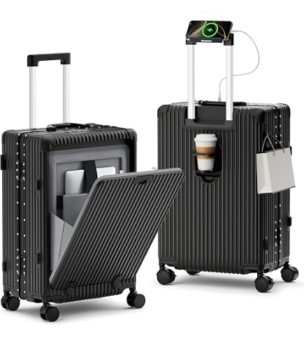 Amazon.com | HotWay 20inch Aluminum Frame Hard Shell Carry On