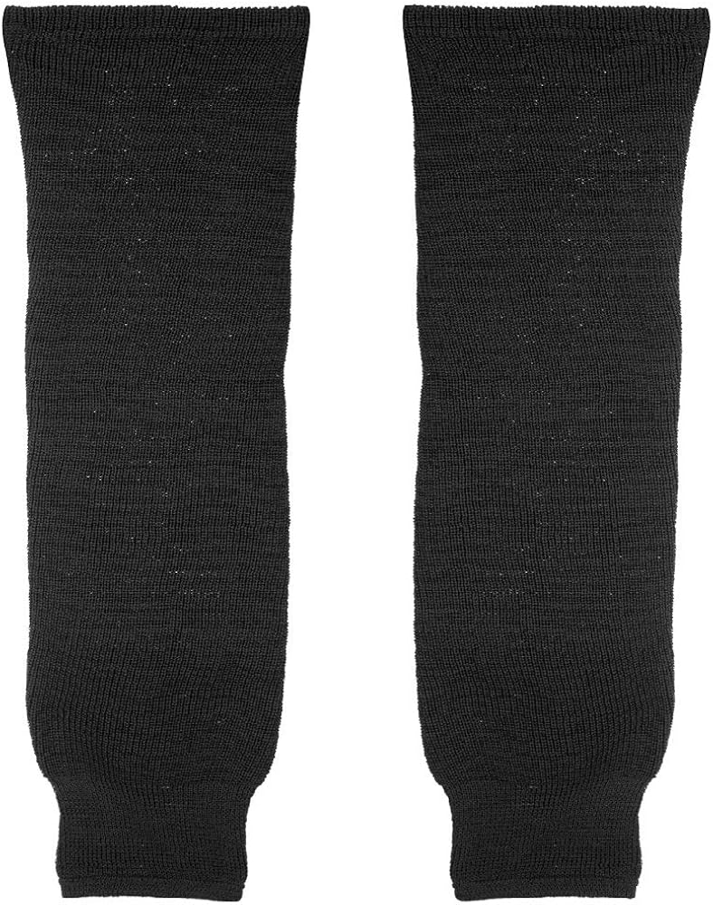 Trenway Pro Style Rib-Knit Ice Hockey Hose Socks (Pair) Youth Child Size, 20-22" Long (Black) : Sports & Outdoors