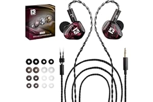 YINYOO KBEAR KB01 in-ear Monitors, HIFI Beryllium Diaphragm Dynamic Driver in ears Headphones kbear inears Wired Earbuds High-end iem Earphones for Musicians Singers with Clear Sound OFC Cable/Resin Cavity