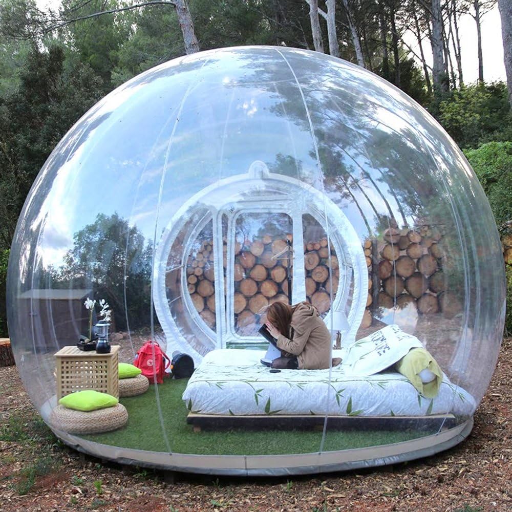 HHAiNi Outdoor Transparent Single Tunnel Inflatable Bubble