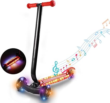 patinete 3 ruedas luces