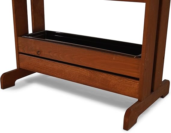 Soporte vertical de madera para plantas con 4 maceteros de ...