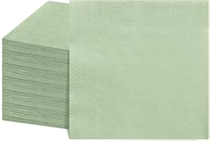 NatNarr 120 Pcs Cocktail Napkins Sage Green Napkins Disposable Wedding Napkins Sage Green Dessert Napkin for Birthday Baby Br