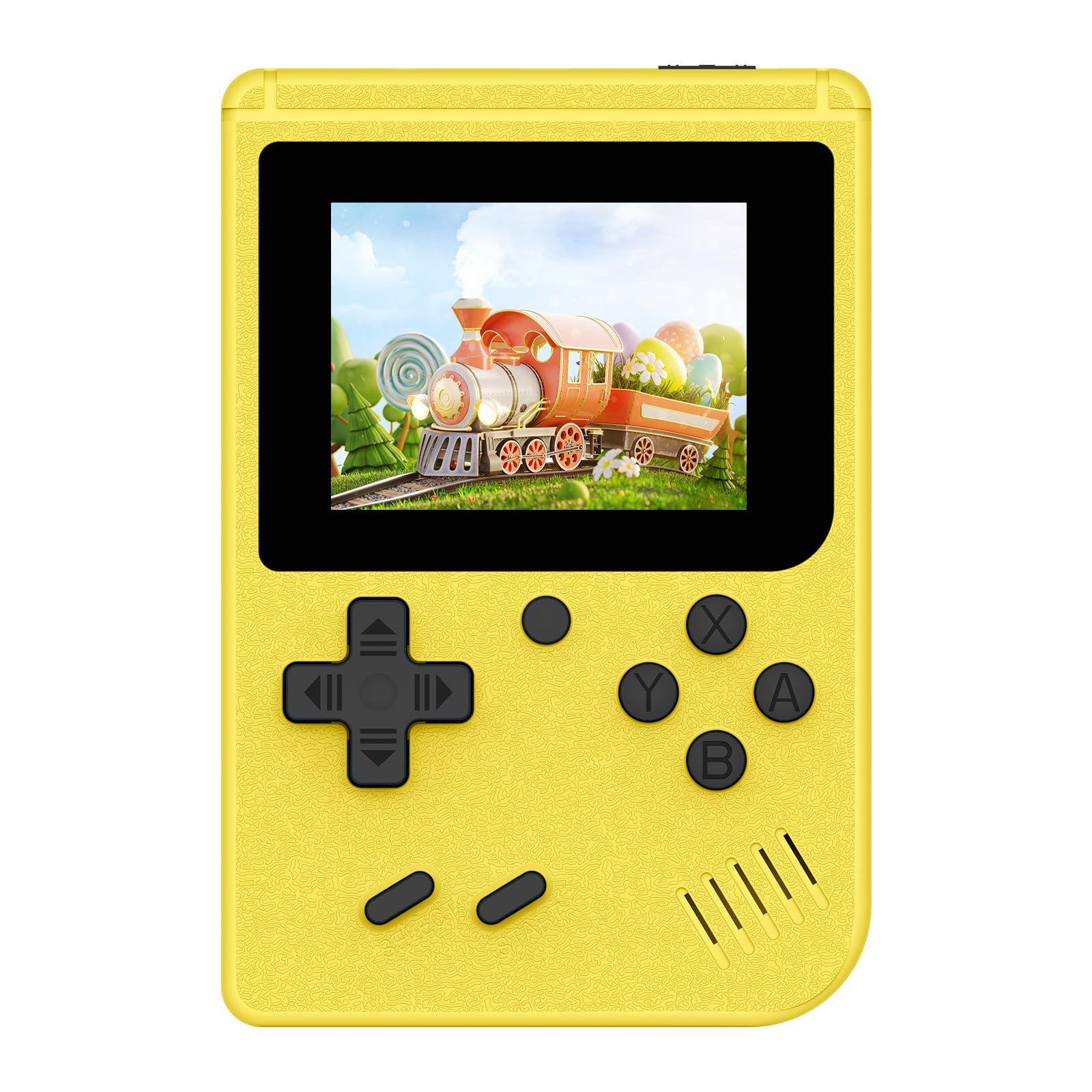 Photo 1 of Retro Gaming Console, Portable Video Game Console with 3.0 inch IPS Screen and Preloaded 400 Classic Video Games, Mini Retro Handheld Game Console (Yellow)