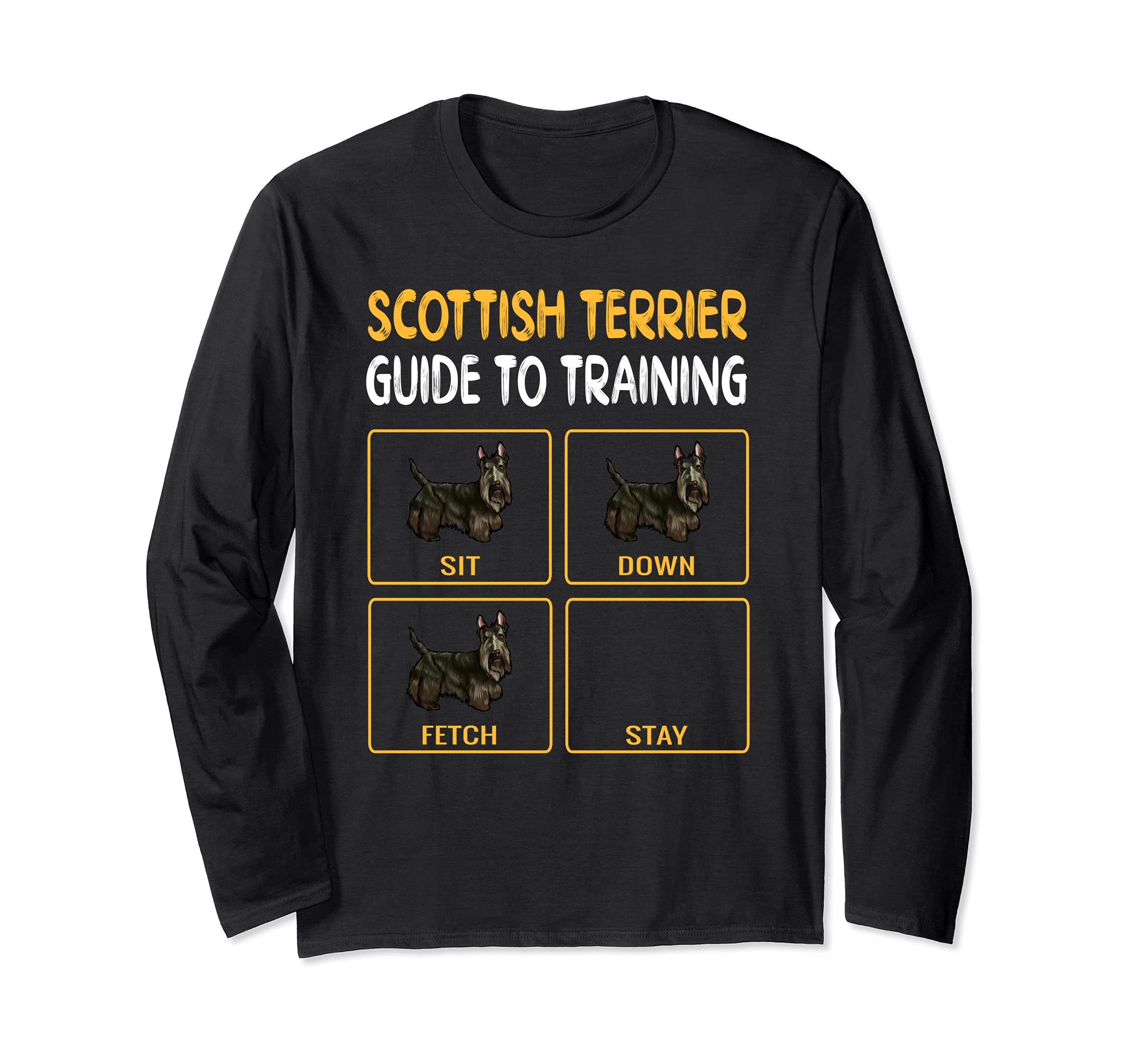 Scottish Terrier Guide To Training Dog Obedience Long Sleeve T-Shirt
