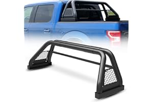 AUTOFREE Universal Roll Bar for Pickup Truck, Adjustable Chase Rack Full Size Roll Bar for Chevy Silverado/GMC Sierra/Ford F-150/250/350/Dodge RAM/Toyota Tundra/Nissan Titan