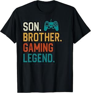Gaming Gifts for Teenage Boys 8-12 Year Old Christmas Gamer T-Shirt