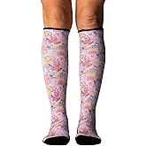 Viasox Compression Socks for Women and Men, Knee High Socks 12-15 mmhg Circulation Support for Flight, Travel, Daily