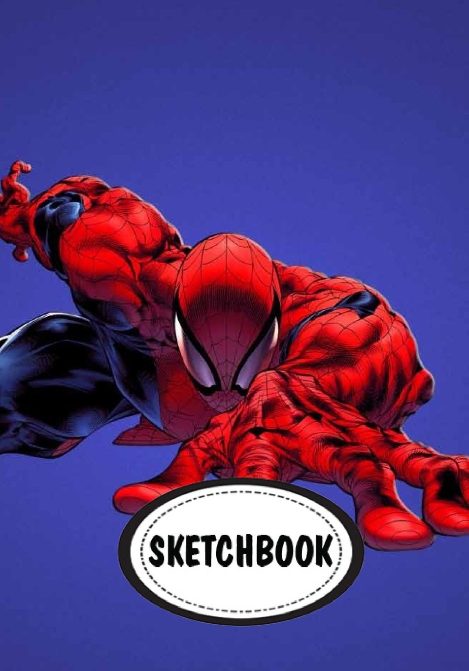 Sketchbook Spiderman 110 Pages Of 7 X 10 Blank Paper For