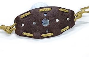 Parallel Halo Leather Shepherd Sling Handmade Paracord Shepherd Tennis Ball Thrower