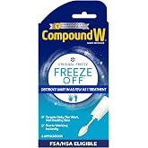 Compound W Freeze Off Wart Remover, 8 Applications | Wart Removal System, Removes Common &amp; Plantar Warts, Original Freeze, Starts Working Instantly, Safe for Ages 4+
