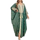 ODIZLI Muslim Abaya for Women Long Dresses Dubai Pendant Bat Sleeves Turkey African Caftan Vest