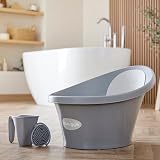 Shnuggle Baby Bath Brush Soft Silicone Bristles Grey Cradle Cap view 7