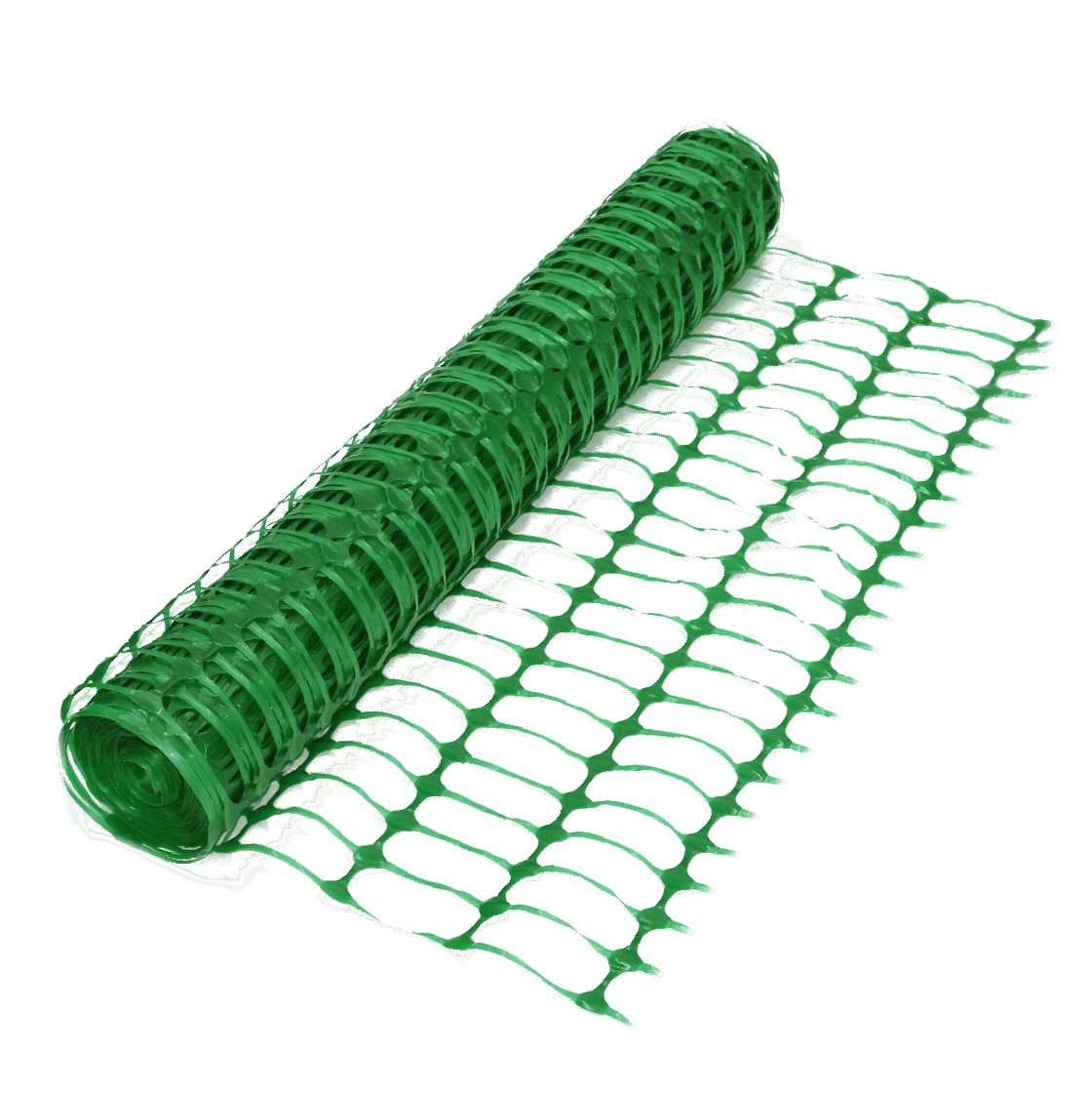 Green Plastic Barrier Mesh Temporary Fence Safety Fencing Standard - 50m Roll