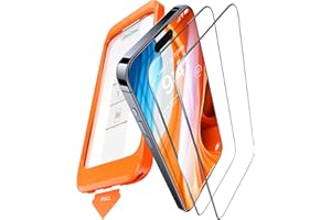 UltraGlass Top 9H+ Glass for iPhone 15 Pro Screen Protector [Military Grade Shatterproof & Longest Durable] Screen Protector 15 Pro Tempered Glass Full Coverage, 2 Packs