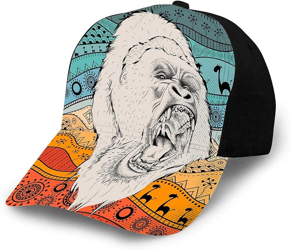 Gorillas Hat Baseball Cap for Men Women,Roar Monkey King Kong