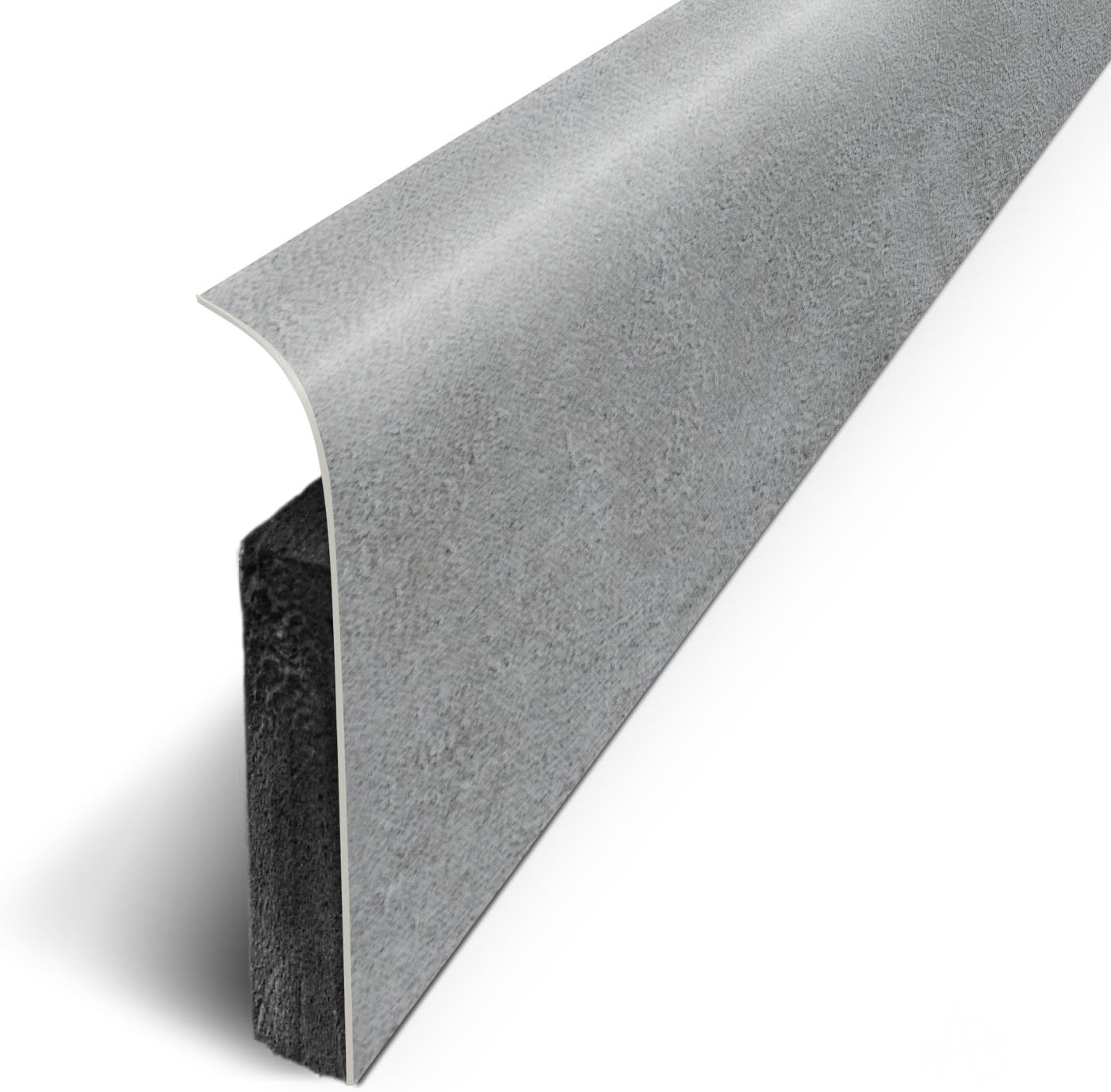 3M Pack of 5 Adhesive Skirting Boards, 120 x 70 cm, Grey, D180526D